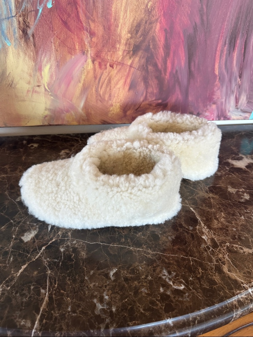 Cozy Cream Sherpa Slippers